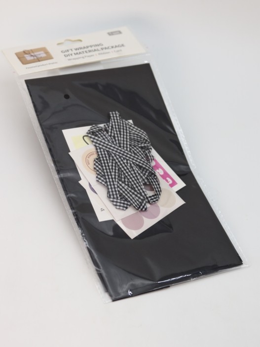 Упаковочный набор д/подарков (2 листа+лента+открытка+5 наклеек) &quot;Timeless touch&quot;, 50x70см 