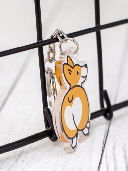 Брелок &quot;Corgi and popka&quot; 