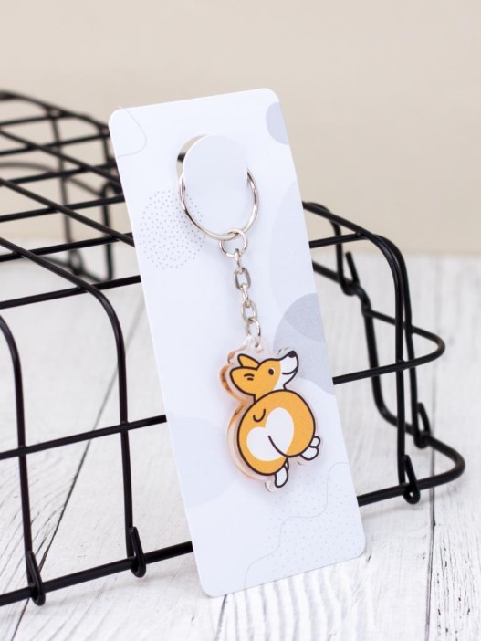 Брелок &quot;Corgi and popka&quot; 