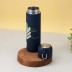 Термос "Leaves", dark blue (450 ml)