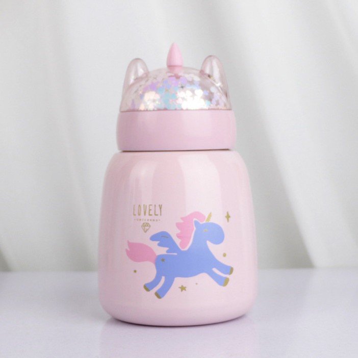 Термос &quot;Unicorn head&quot;, pink (300 мл) 