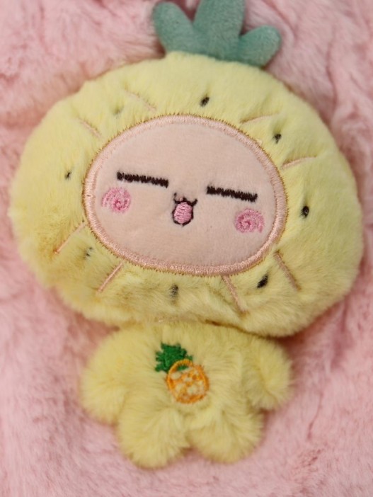 Грелка плюшевая с ремешком &quot;Plush friends&quot;, pineapple, 400 мл (21*15,2 см) 