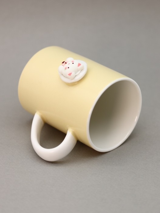 Кружка «Cute animal head», yellow 