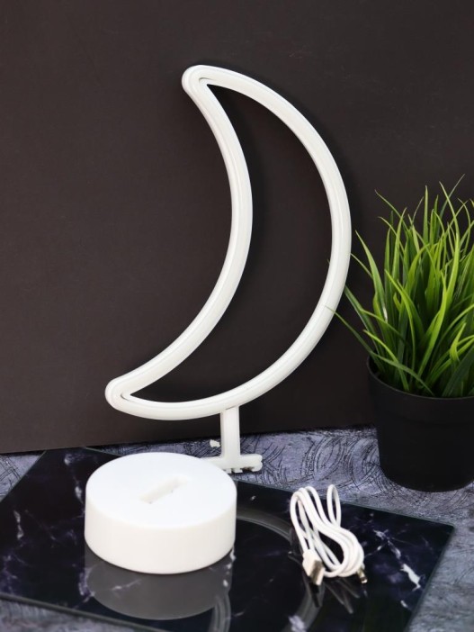 Неоновый LED ночник настольный &quot;Month&quot;, тёплое свечение (31,5х18,5 см) 
