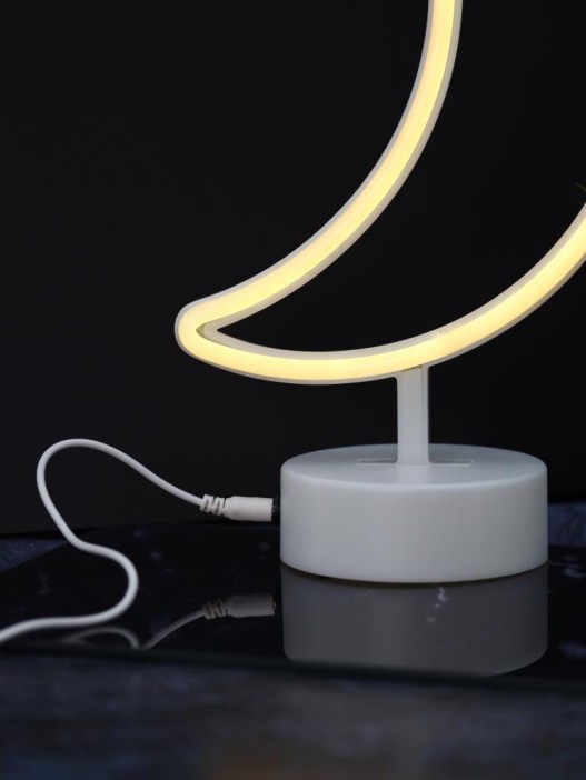 Неоновый LED ночник настольный &quot;Month&quot;, тёплое свечение (31,5х18,5 см) 