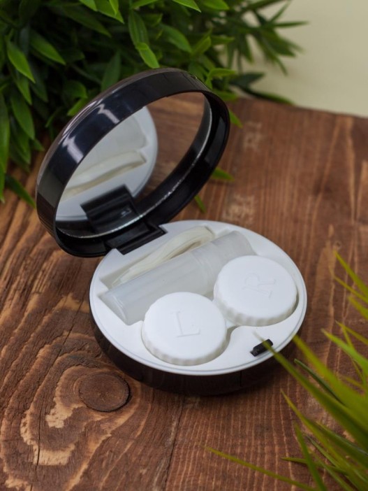 Контейнер для линз "Sparkles", black 