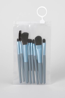 Набор кистей для макияжа "Serene strokes", 8 шт., blue