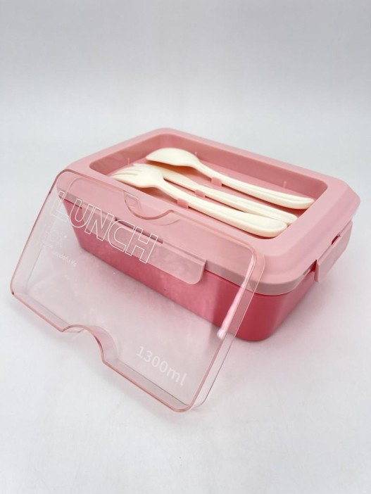 Ланчбокс &quot;Delicious break&quot;, pink (1300 мл) 