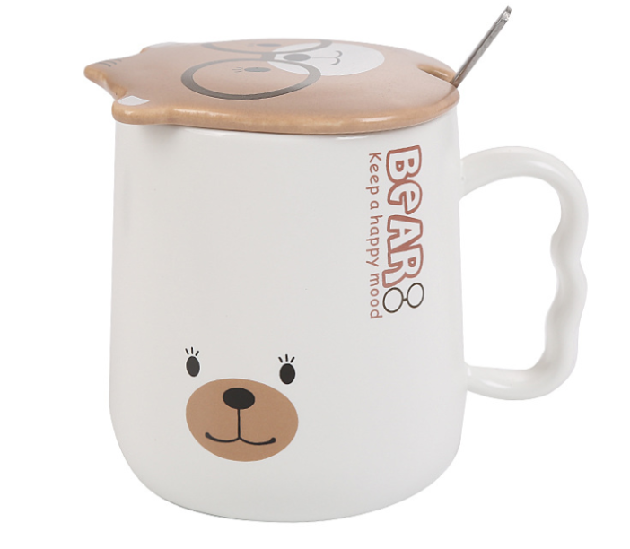 Кружка "Bear face", white (450ml) 