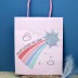 Пакет подарочный (S) «Rainbow cloud», pink (21*25.5*10) 
