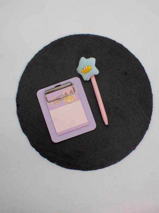 Блок для заметок с зажимом &quot;Cute baby bunny&quot;, 30 л. 10*12 см 