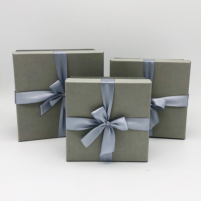 Набор коробок 3в1 "Серая" 