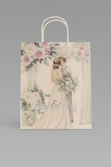 Пакет подарочный «Mr&Mrs», (21*25.5*10)