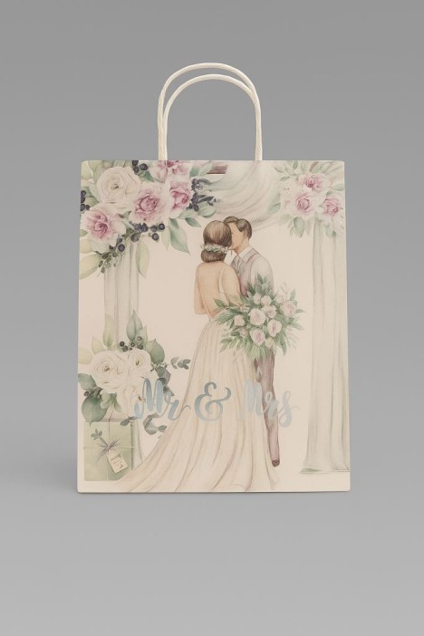Пакет подарочный «Mr&amp;Mrs», (21*25.5*10) 