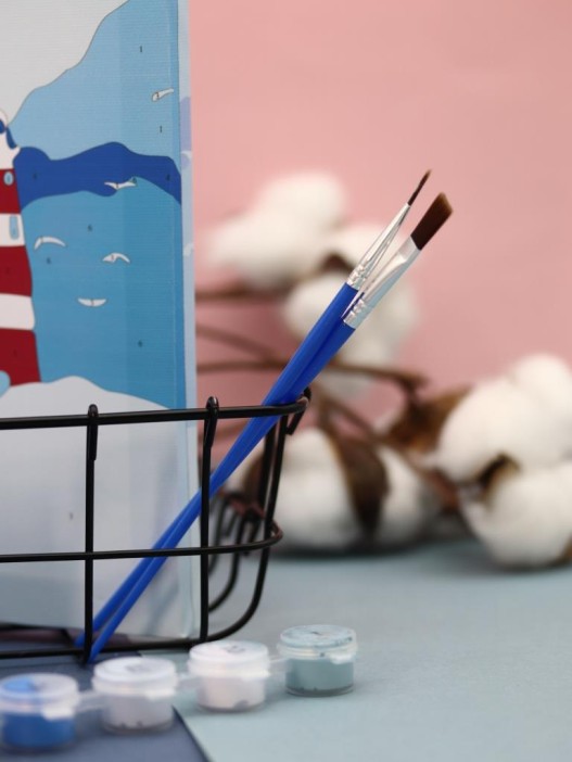 Картина по номерам на подрамнике Draw Me! «Lighthouse», (20*20 см) 