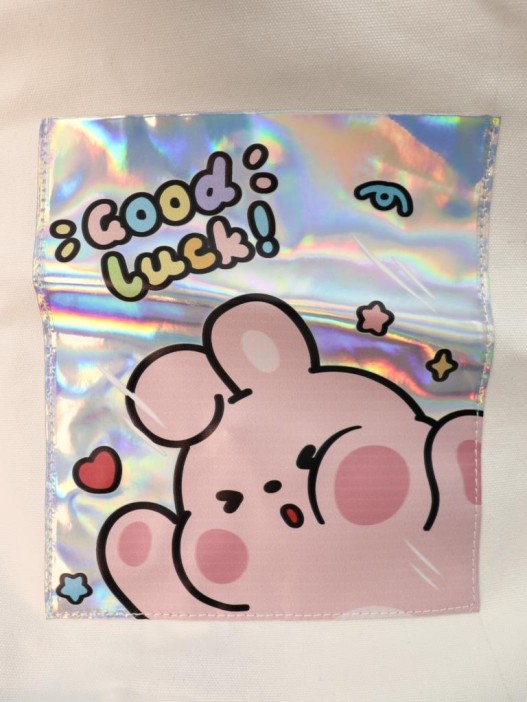 Сумка шоппер &quot;Pink hare&quot;, white 