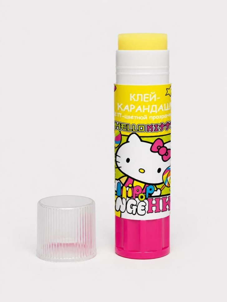 Клей-карандаш 15г "Hello Kitty", на ПВП-основе, цветной
