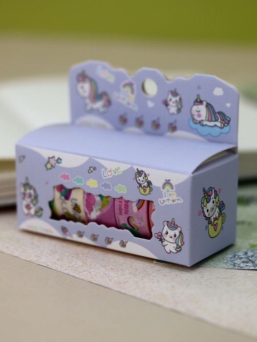 Набор декоративного скотча «Funny unicorn», blue 
