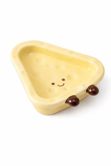 Набор керамических соусников 10шт. "Сыр", светло-желтый (8x7,5x1,7 см)