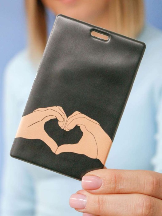 Держатель для карт «Heart in my hand» (6,5 х 10,4 см) 