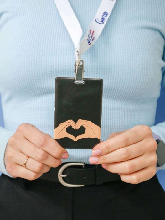 Держатель для карт «Heart in my hand» (6,5 х 10,4 см) 