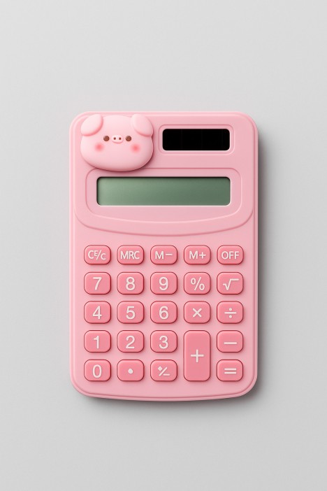 Калькулятор "Smart pig", pink 