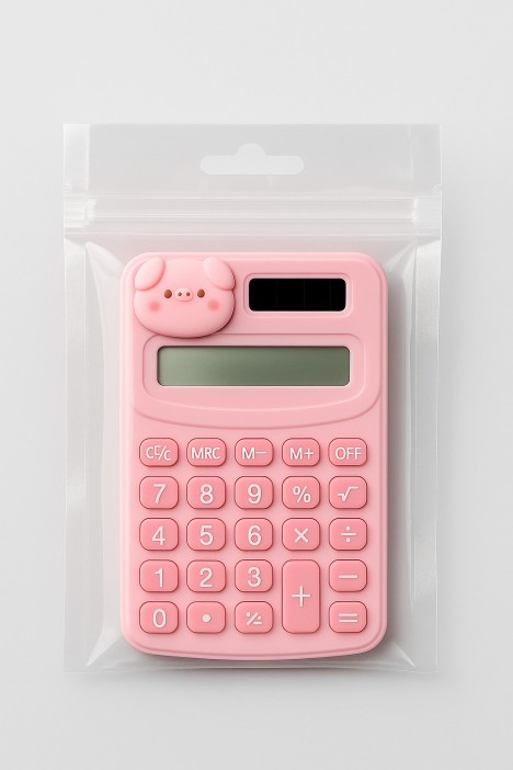 Калькулятор "Smart pig", pink 