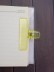 Зажим канцелярский &quot;Transparent&quot;, yellow (7.6*6.3 см) 
