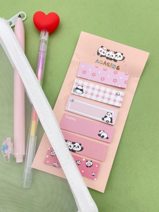 Стикеры "Panda life", pink