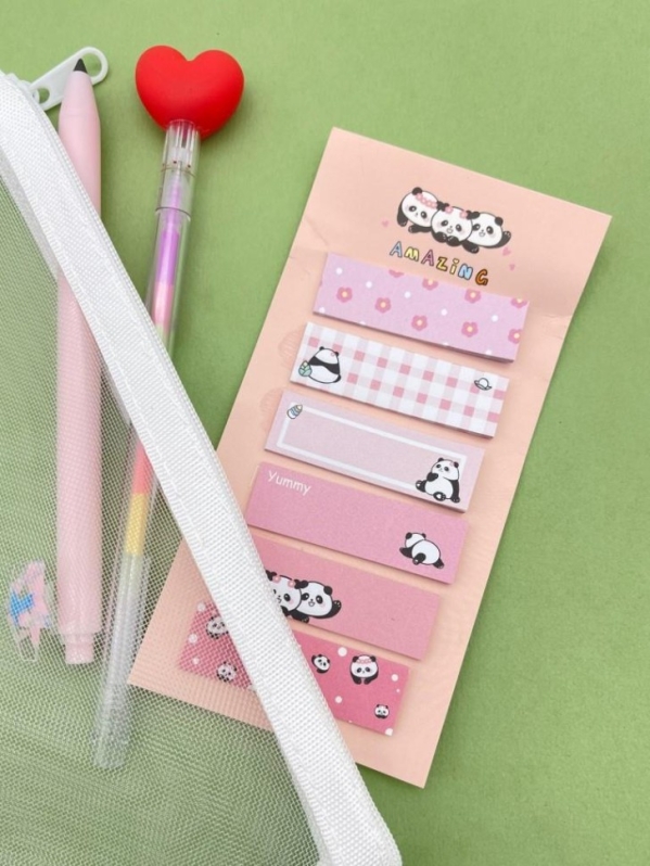 Стикеры "Panda life", pink