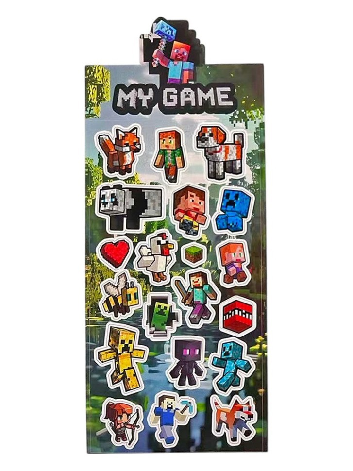 Наклейки лазерные "My game", микс (10*22см)