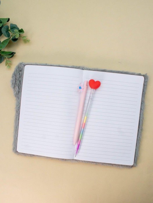 Блокнот плюшевый «Koala», grey, 21,5х15 см, плотность 70 гр. 