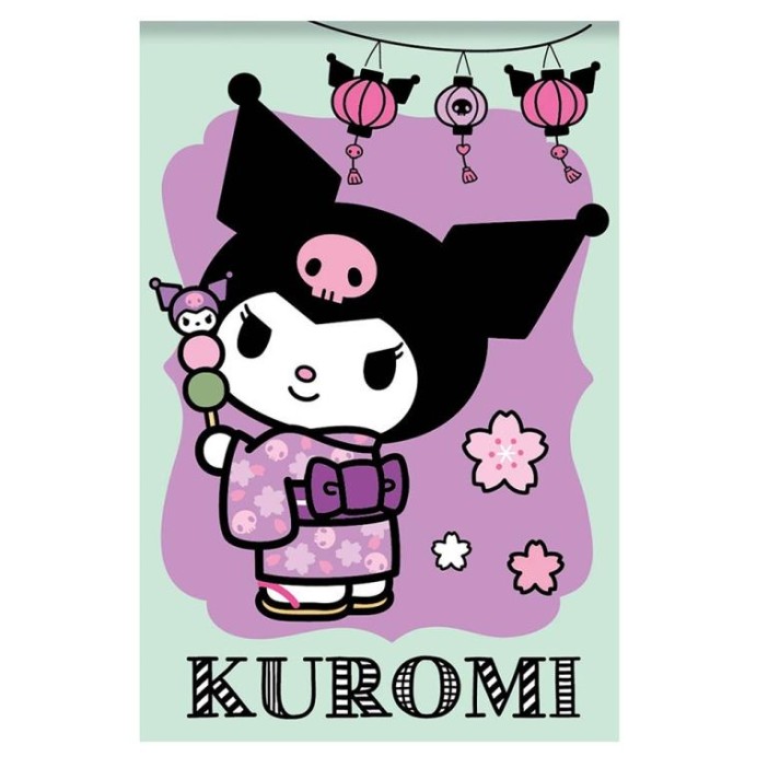 Блокнот А7 "Куроми-4", 65*98 мм, клетка, 40 л на скрепке, обложка 200 гр/м2 