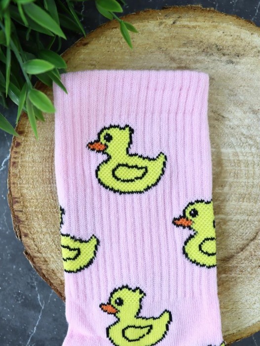 Носки женские "Very cute ducks", р. 35-40, розовый 