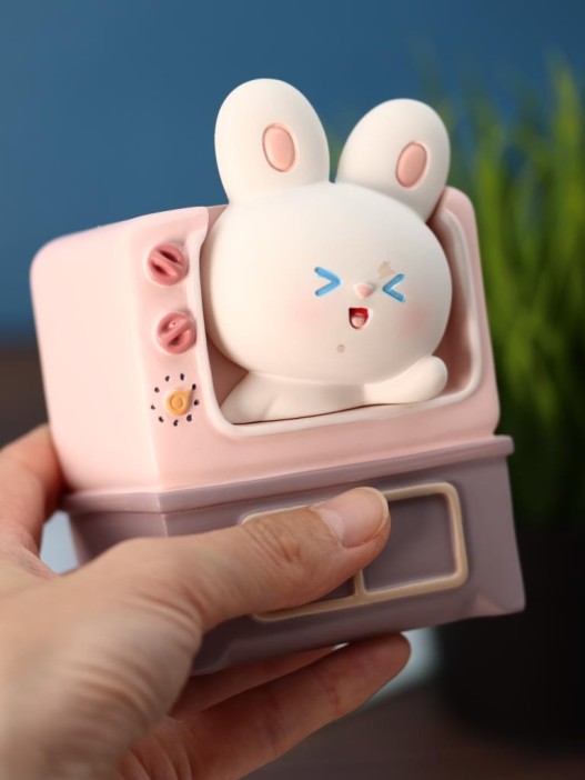 Подставка для канцелярских принадлежностей &quot;TV bunny&quot;, pink, 11 см 