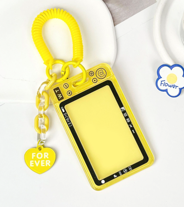 Футляр для карт с брелком &quot;Camera&quot;, yellow 