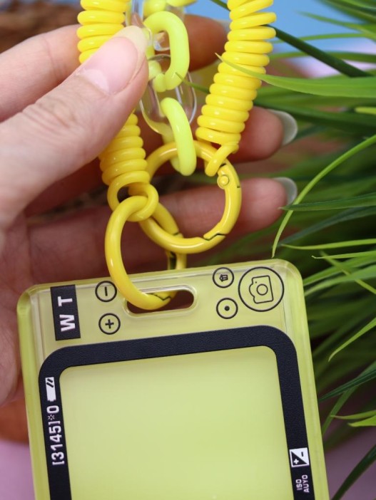 Футляр для карт с брелком &quot;Camera&quot;, yellow 