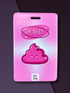 Держатель для карт LOL LAB  &quot;Oh shit&quot; (6,5 х 10,4 см)