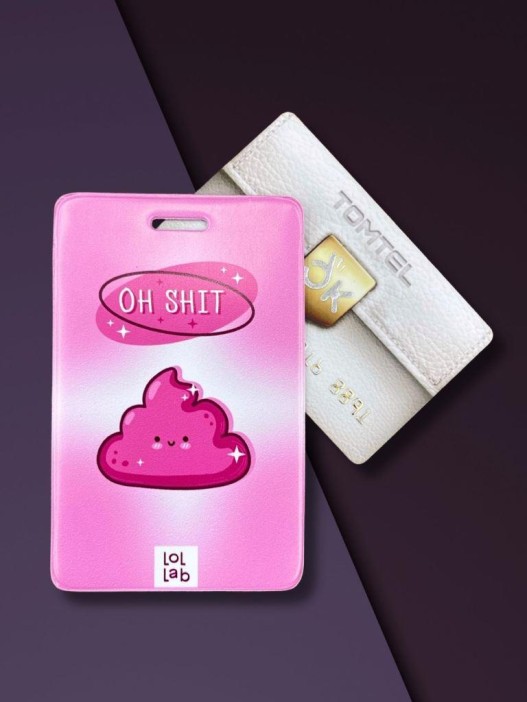 Держатель для карт LOL LAB  &quot;Oh shit&quot; (6,5 х 10,4 см) 