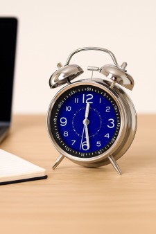 Часы-будильник "Wake up clock", blue