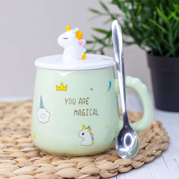 Кружка "Plump unicorn", green (420ml) 