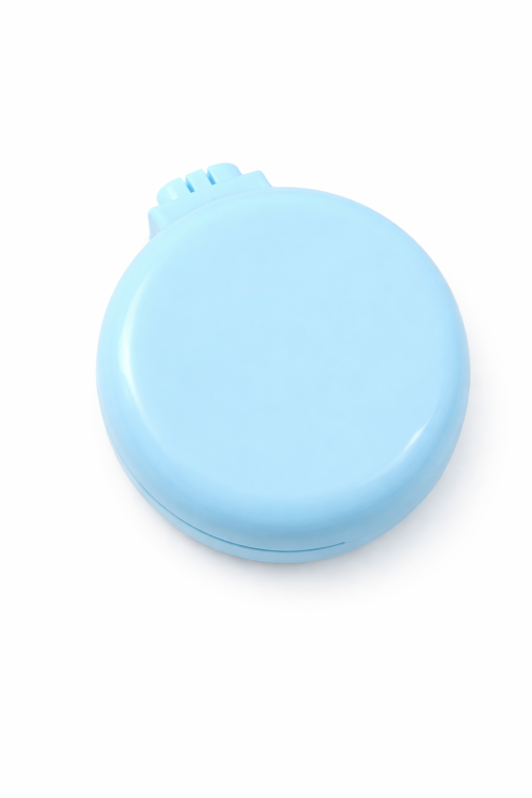 Расческа раскладная с зеркалом "Classic", бирюзовая 