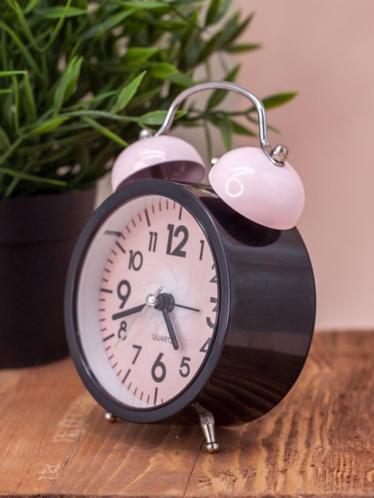 Часы-будильник "Multicolor", pink (13,3х10 см) 