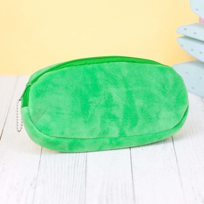 Пенал плюшевый &quot;Сactus&quot;, green (20*10 см) 