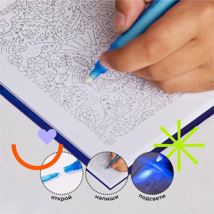 Ручка с невидимыми чернилами "Шпион", синяя 