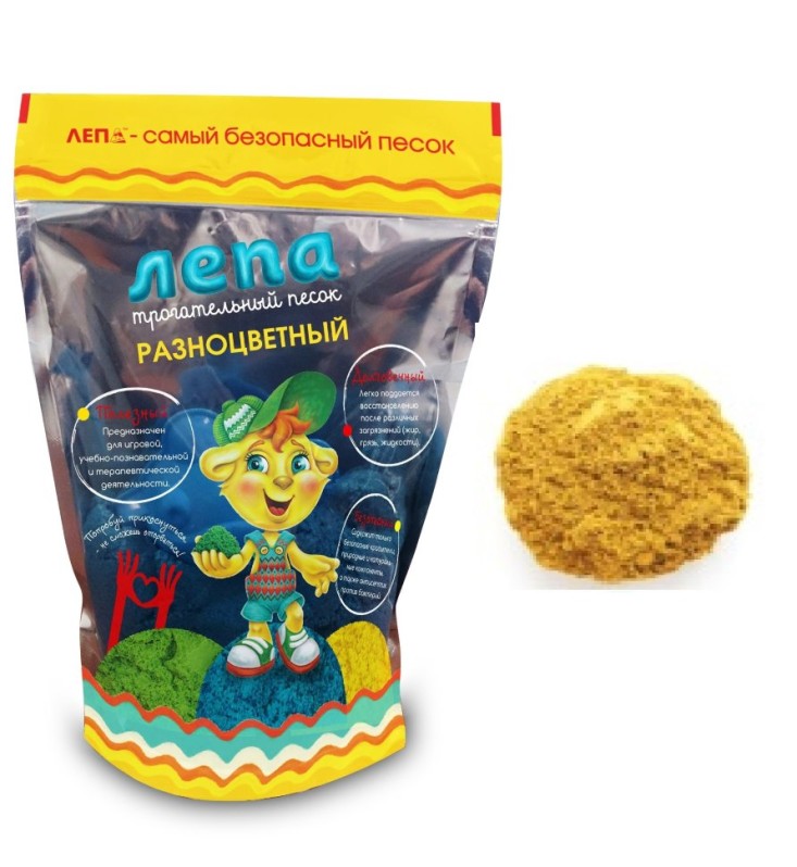 Песок Лепа Желтый 500г 