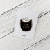 Значок &quot; I love cats&quot;, black 