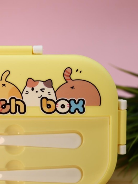 Ланчбокс «Cat family», yellow (1400 ml) 