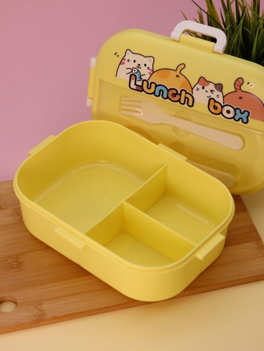 Ланчбокс «Cat family», yellow (1400 ml) 