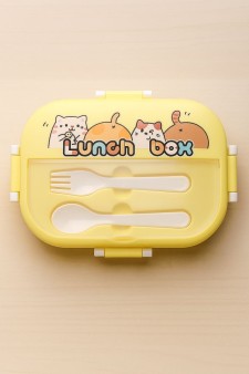 Ланчбокс «Cat family», yellow (1400 ml)